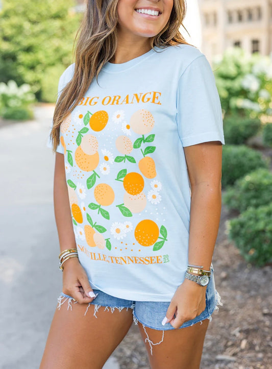 Go Big Orange Floral T-Shirt